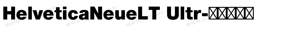 HelveticaNeueLT Ultr字体转换